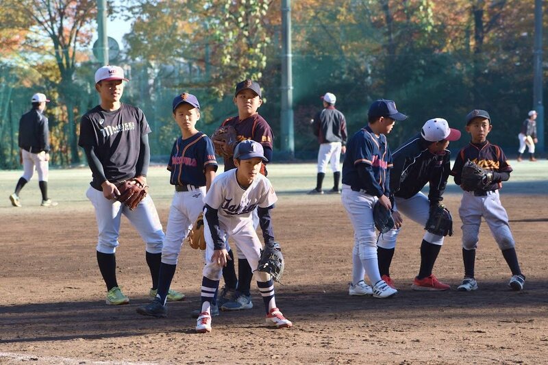 野球教室の様子２