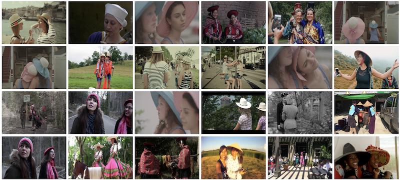 “Two women together wearing hats, excluding caps, outdoors.png”の検索結果例