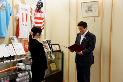 感謝状贈呈の様子