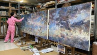 卒業研究の制作風景