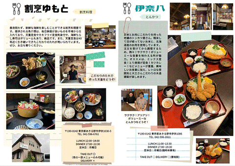 2022度 武蔵増戸駅「武蔵増戸グルメマップ」